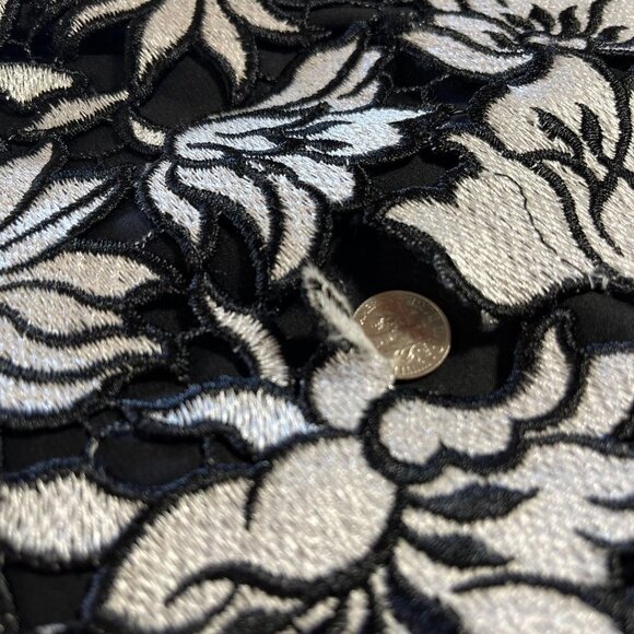 Kay Unger Black and White Hi Lo Hem Dress Ladies Size 10 - Picture 8 of 9